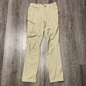 Royal Robbins Pants Mens 30x32 Khaki Beige Nylon Hiking Outdoor Straight Leg